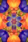 Flower and leaf design abstract. (AI Generated) Art Print